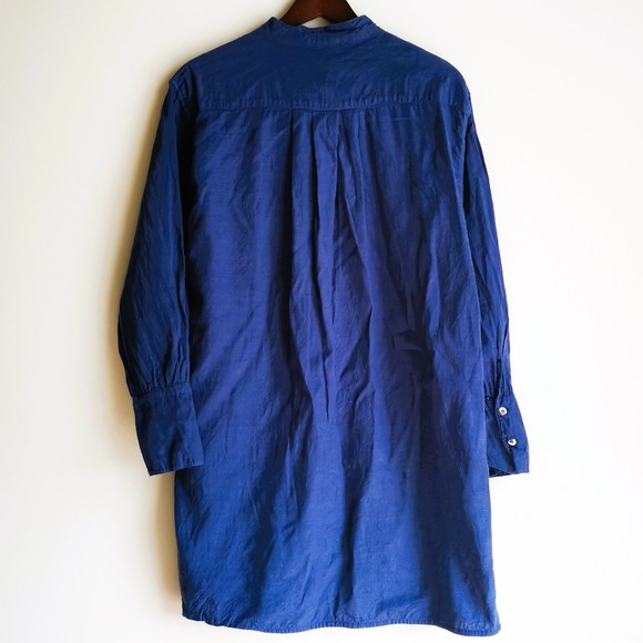 M.i.h Jeans Denim Blue Linen Tunic Dress Sunbeam Small Knee Length Button - Picture 2 of 7